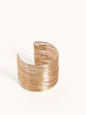 Petal & Pup Gold Multi-Wire Open Cuff Bracelet